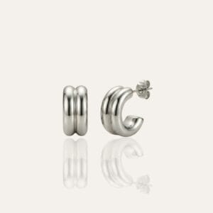 Ayla Silver Stud Earrings