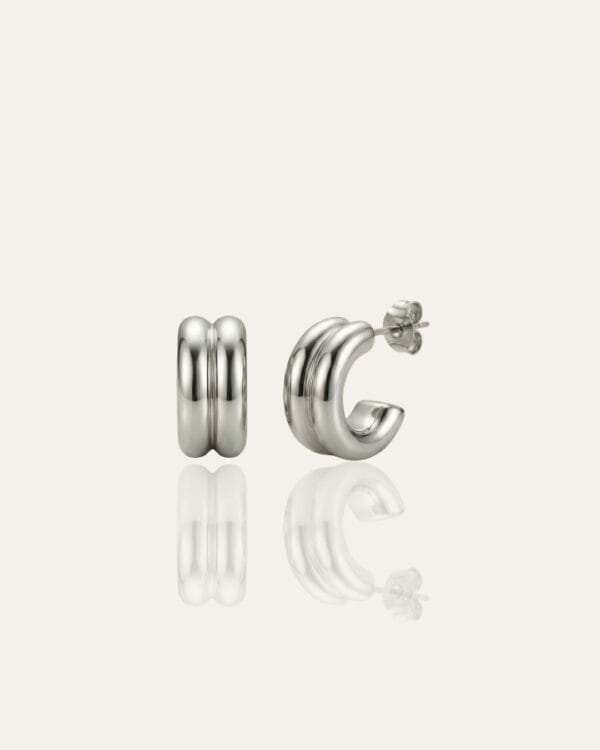 Ayla Silver Stud Earrings