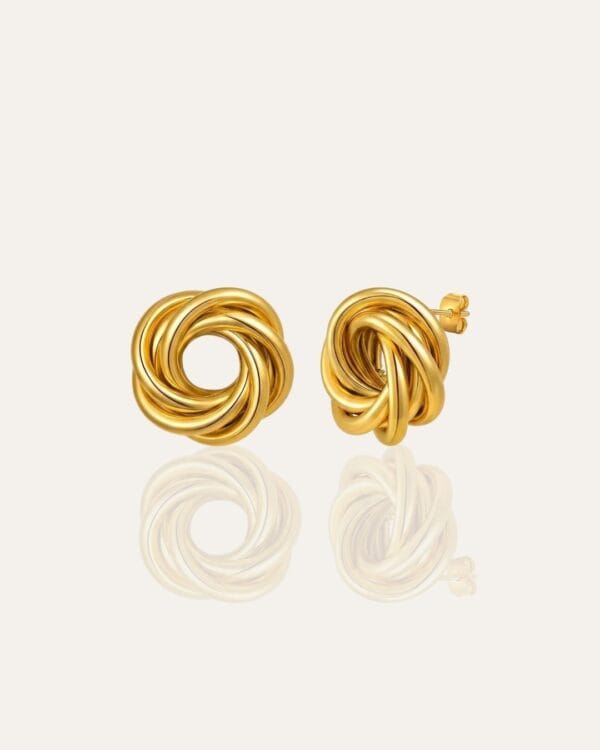 166 Nora Gold Stud Earrings