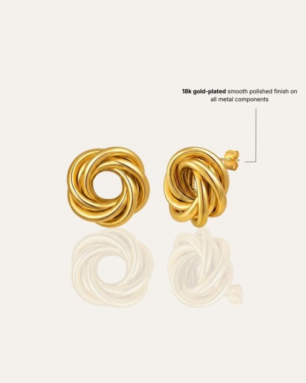 167 Nora Gold Stud Earrings