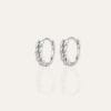 Esme Silver Hoop Earrings