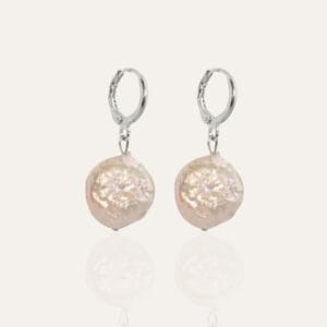 Silver Hoop Coin Earrings