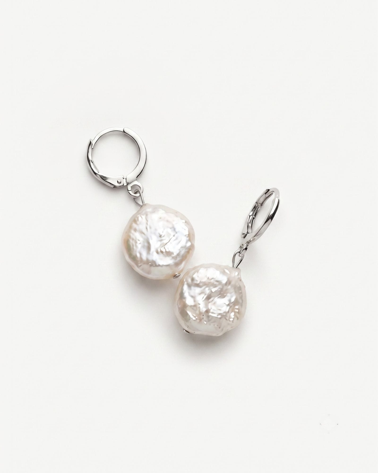 18 Silver Hoop Coin Earrings