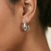 Alina Silver Stud Earrings