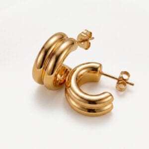 Ayla Gold Stud Earrings