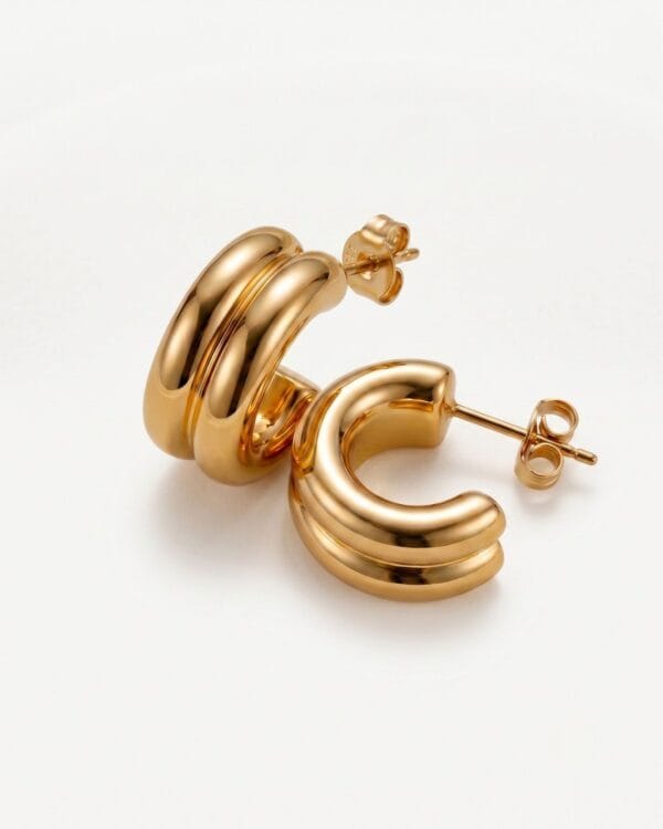 Ayla Gold Stud Earrings