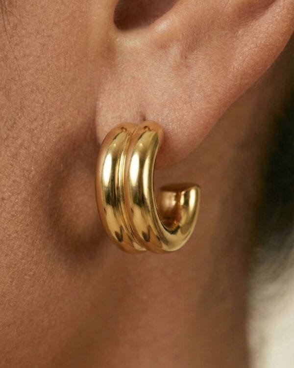 Ayla Gold Stud Earrings