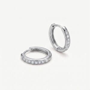 Sage Silver Huggies