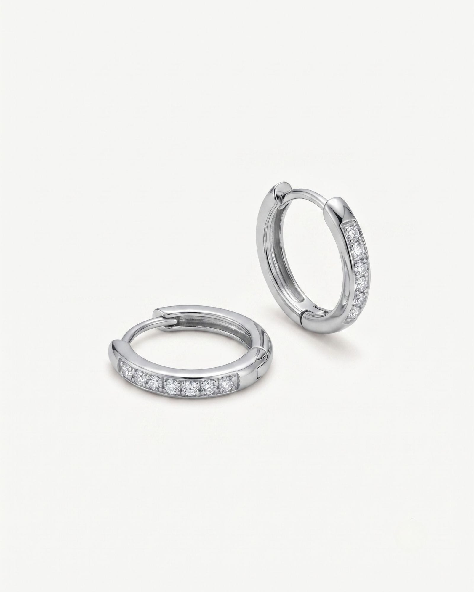 Sage Silver Huggies