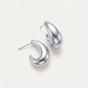 Alina Silver Stud Earrings