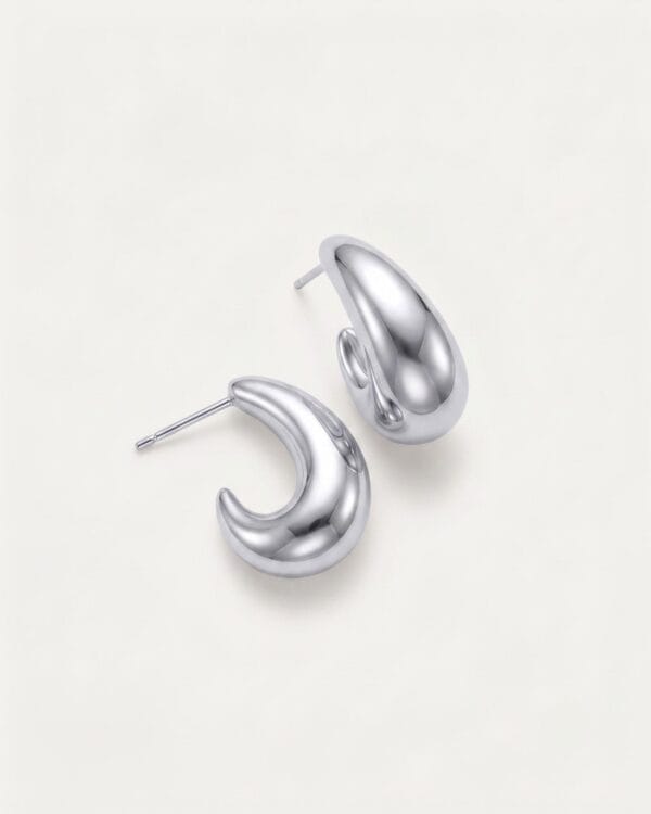 Alina Silver Stud Earrings