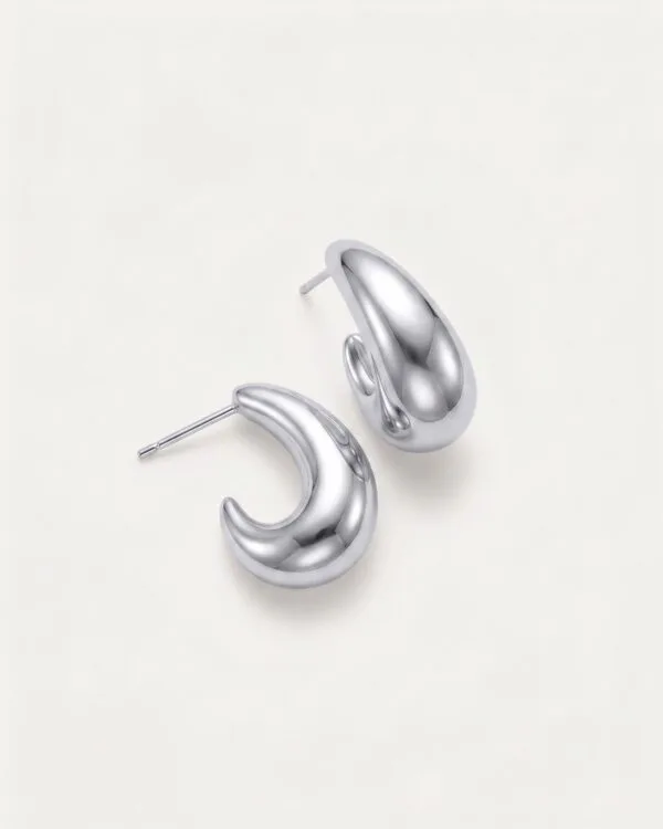Alina Silver Stud Earrings