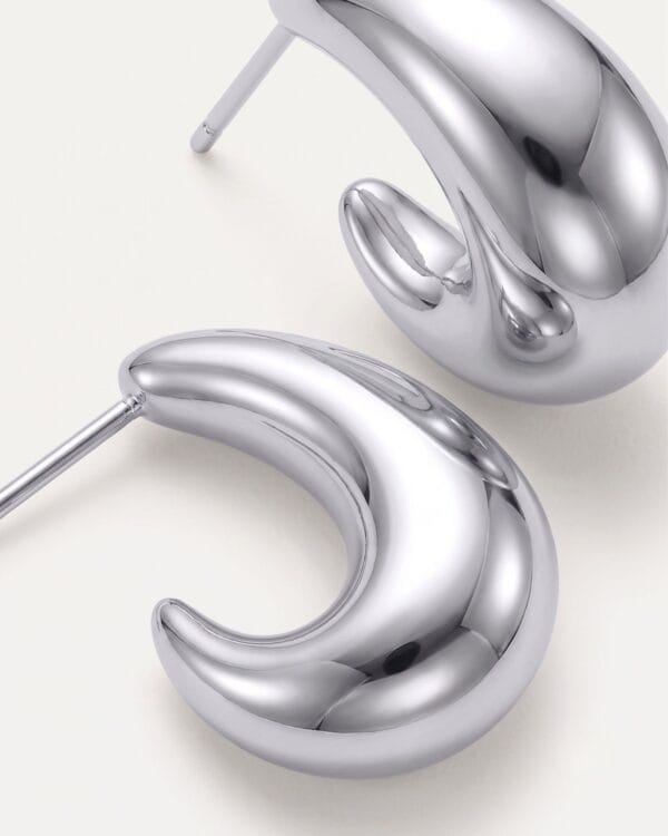 Alina Silver Stud Earrings