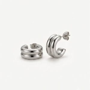 Ayla Silver Stud Earrings