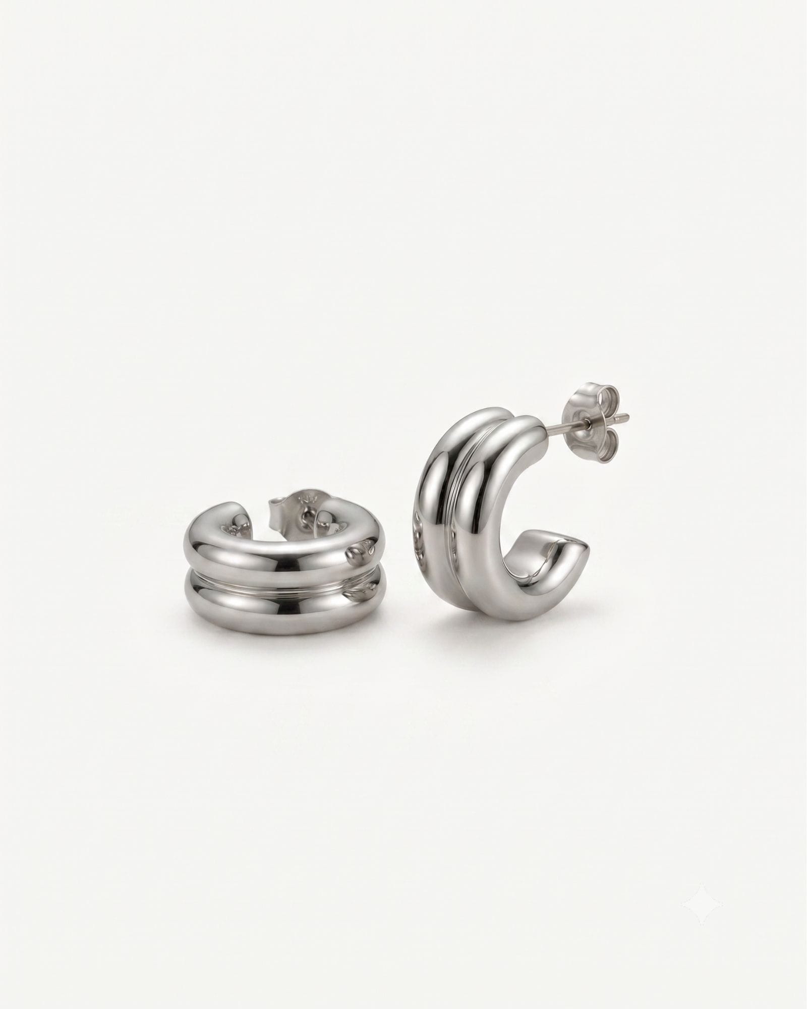 Ayla Silver Stud Earrings