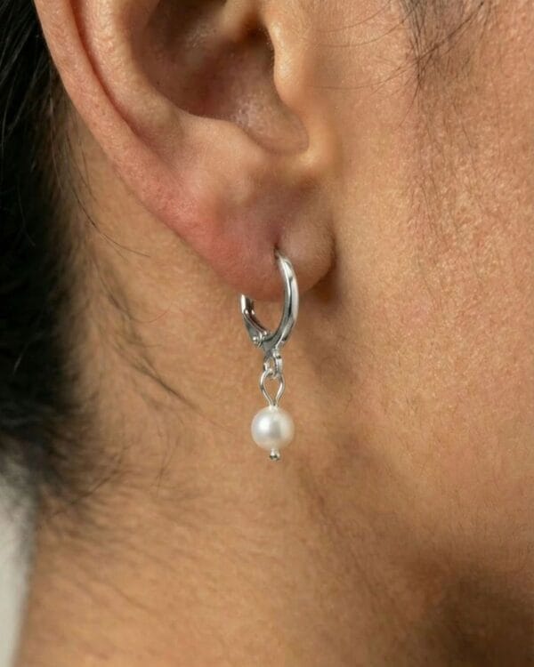 Silver Moon Earrings