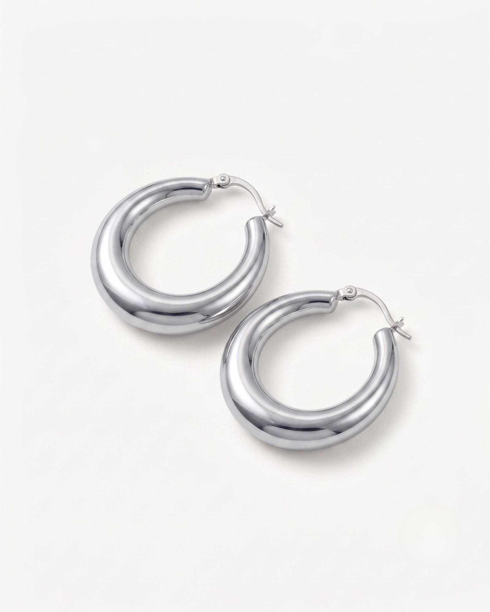 Ophelia Silver Hoop Earrings