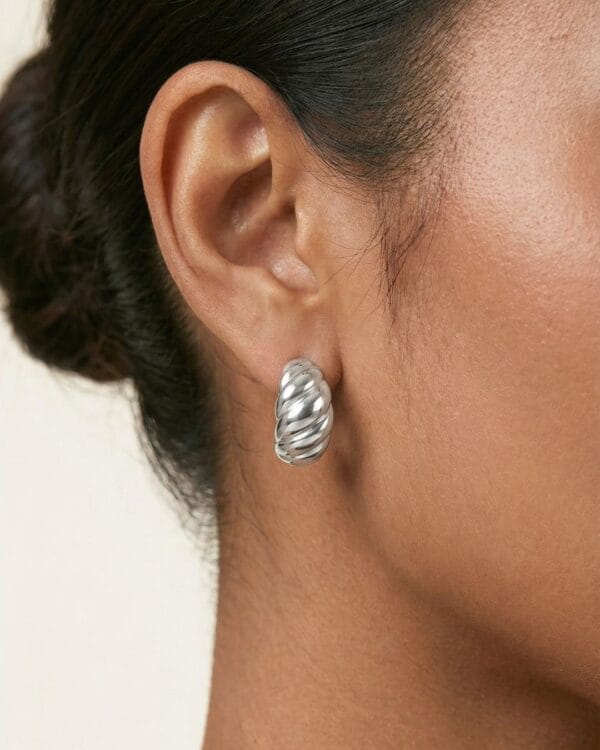 Claire Silver Stud Earrings