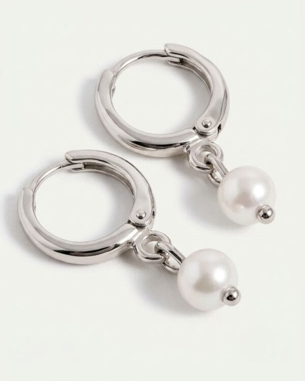 Silver Moon Earrings