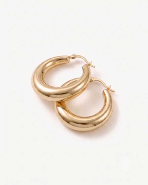 Ophelia Gold Hoop Earrings